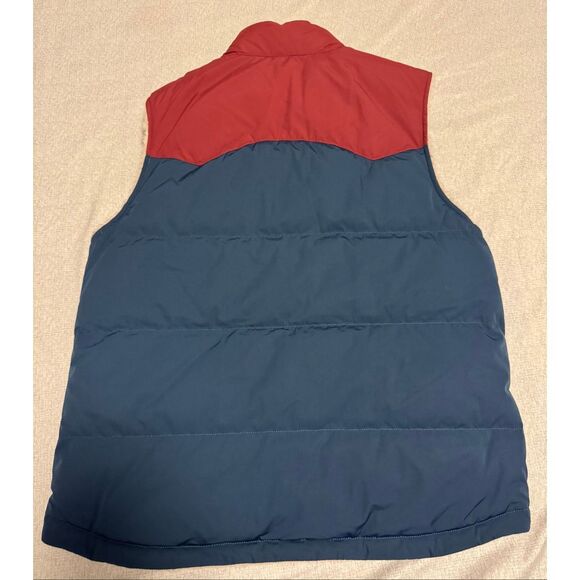 Patagonia Size Medium Men Reversible Bivy Down Vest Tidepool Blue 27588 New - Picture 2 of 4